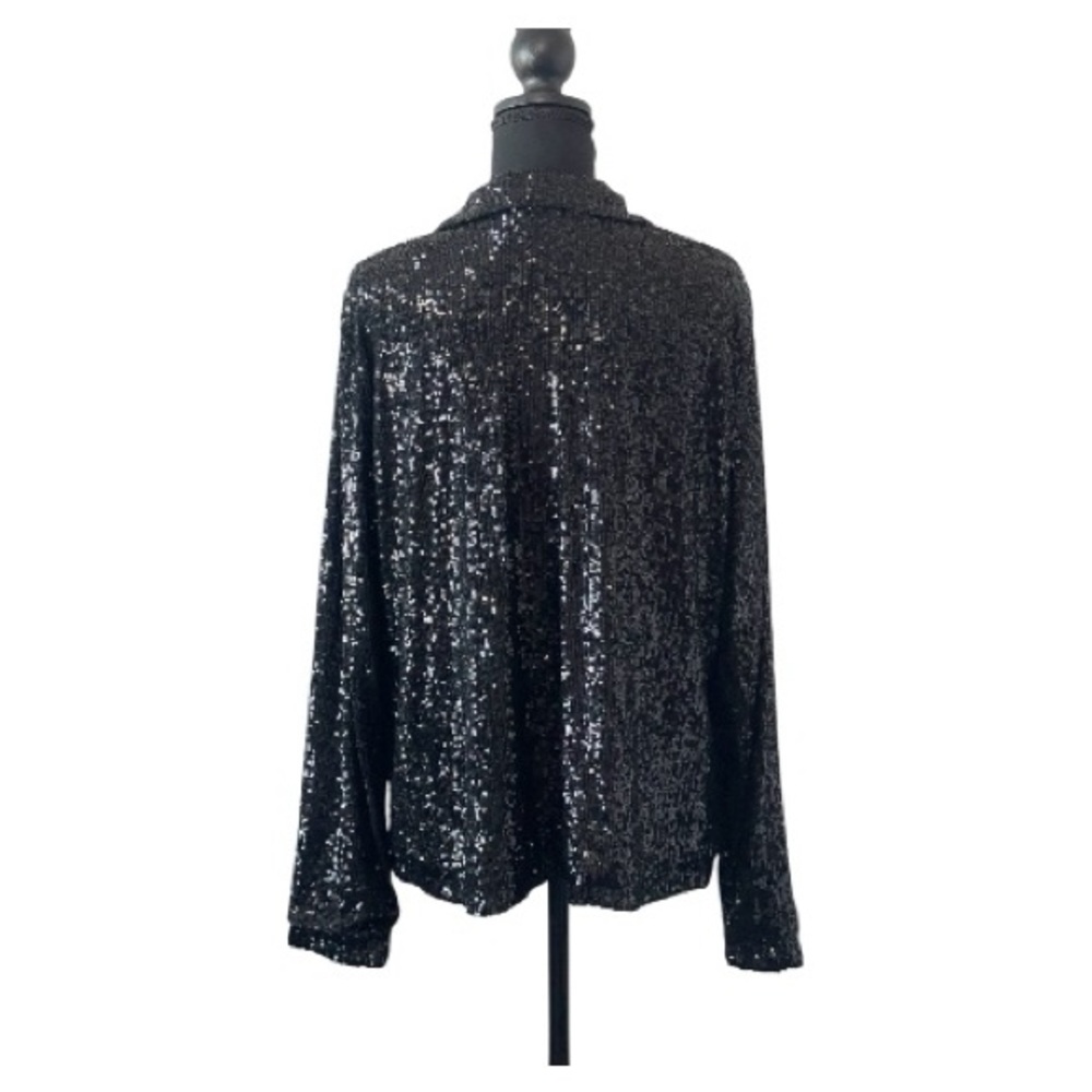 Cable & Gauge Black Sequin Blazer - Picture 3 of 8